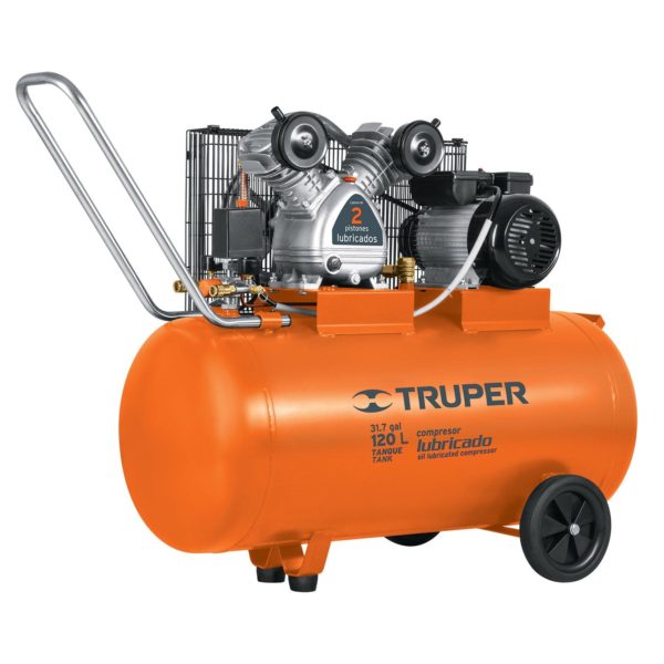 COMPRENSORA HORIZONTAL 120L TRUPER 4HP - Imagen 2