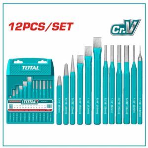 PUNZONES Y CINCELES TOTAL 12PZ